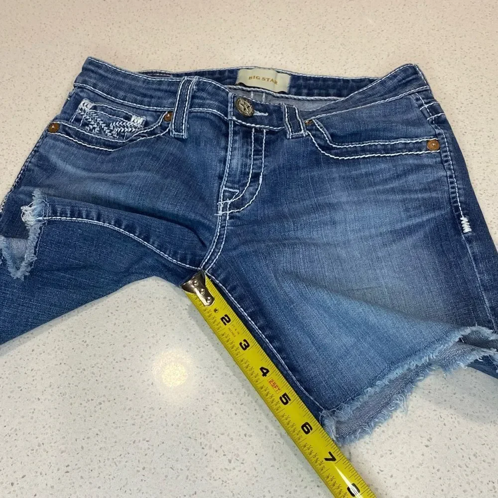 Big Star Stretch Denim Shorts Women’s Size 27 EUC - Picture 6 of 9